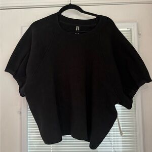 Anthropologie Black Short Sleeved Sweater